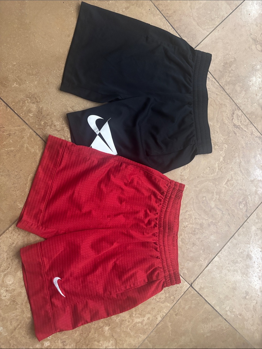 Nike Kids' Shorts - Black & Red Athletic Set
